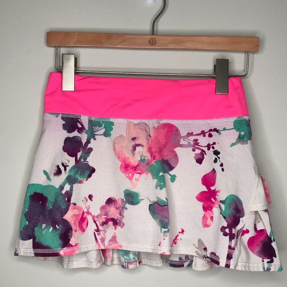 Lululemon Pace Setter Skirt Blur Blossom Neon Pink - Picture 5 of 16